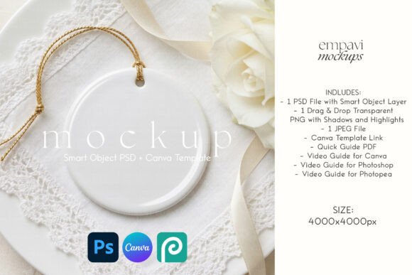 Wedding Ornament Mockup