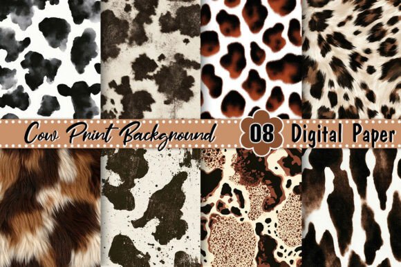 Western Cow Print Background