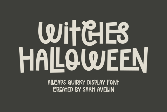 Witches Halloween Polices d’Affichage Police Par Sakti Avellin