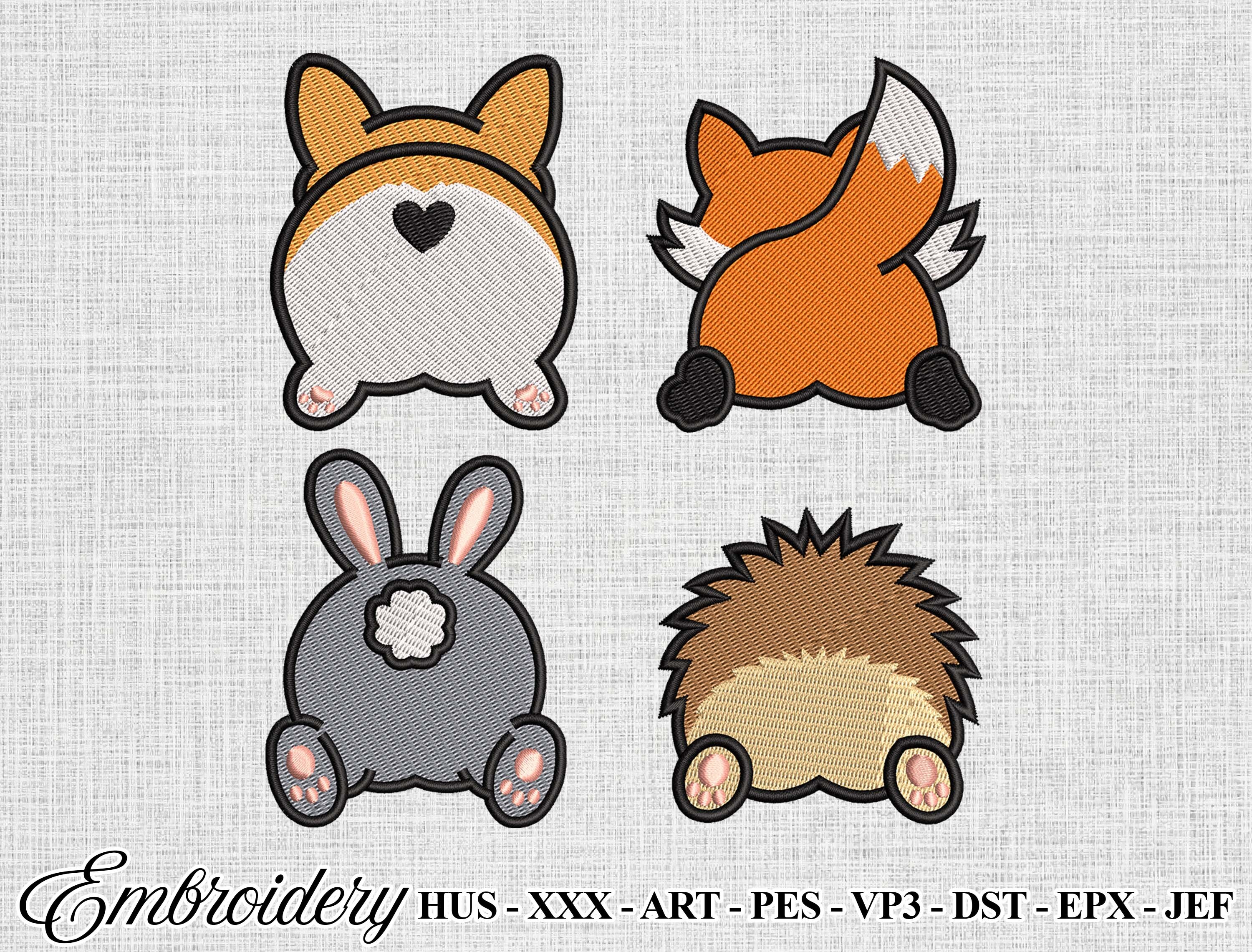 Woodland Animal Embroidery Design Bundle