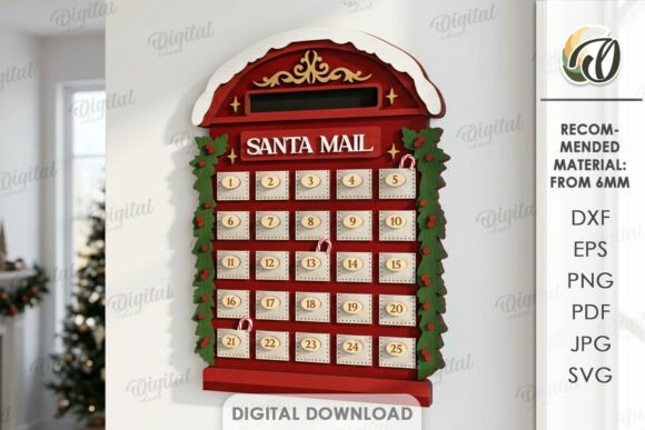 Advent Calendar Base Laser Cut Laser Cutting 1