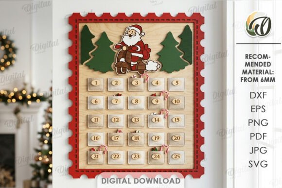 Advent Calendar Base Laser Cut Laser Cutting