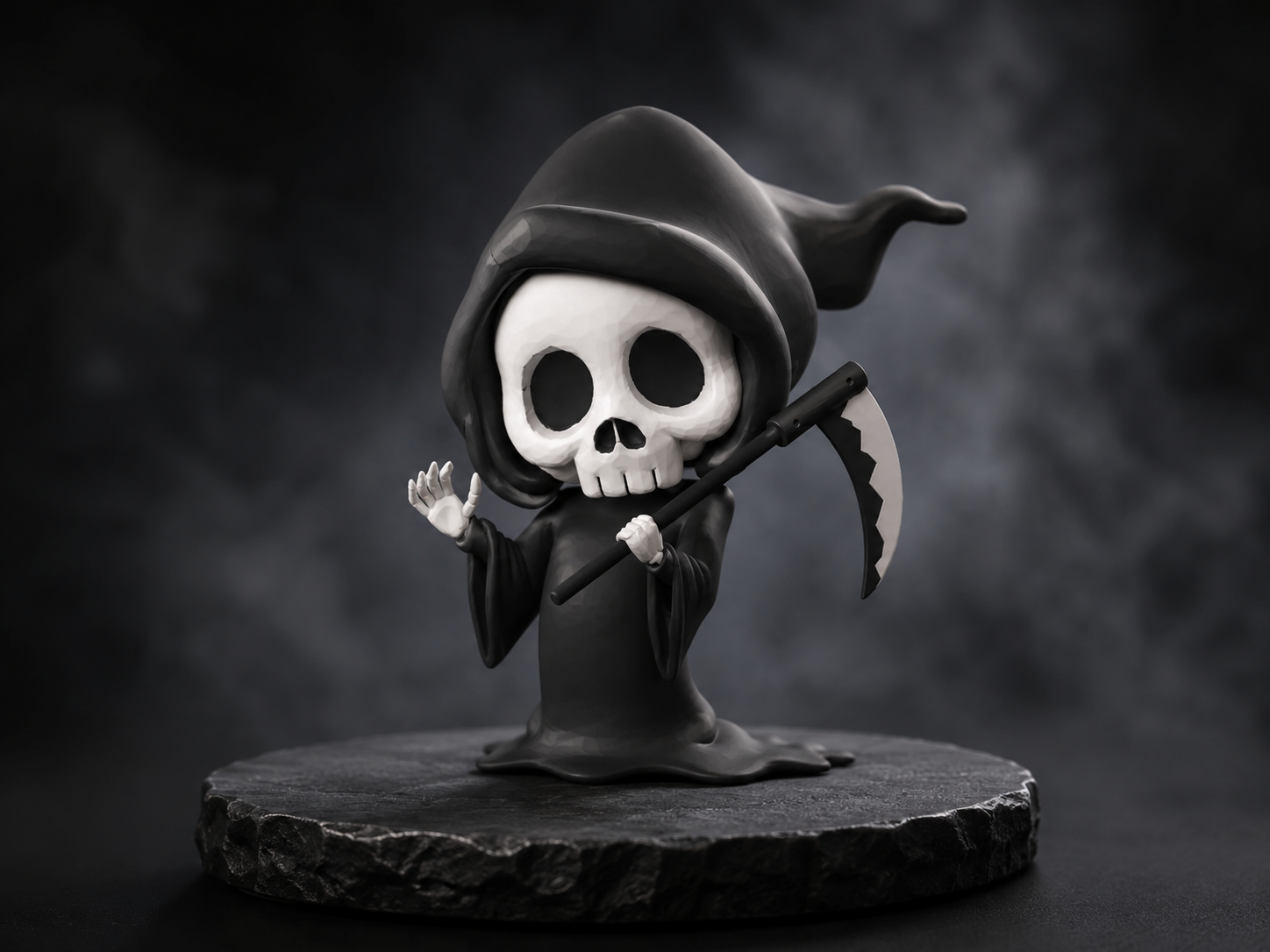 Chibi Grim Reaper Figure | 3D Printable STL for Resin & Filament - Image 5