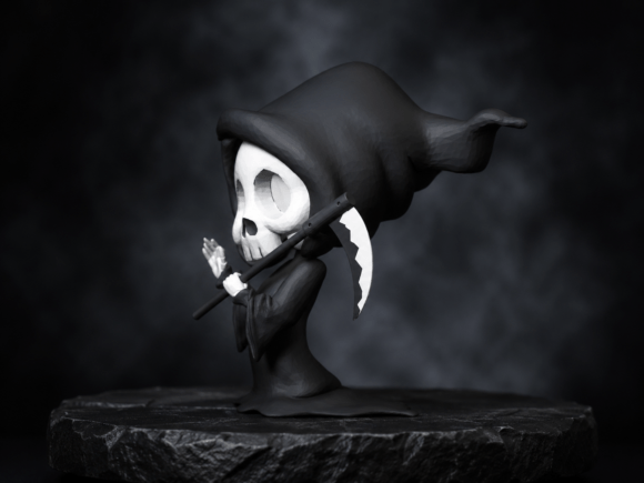 Chibi Grim Reaper Figure | 3D Printable STL for Resin & Filament - Image 2