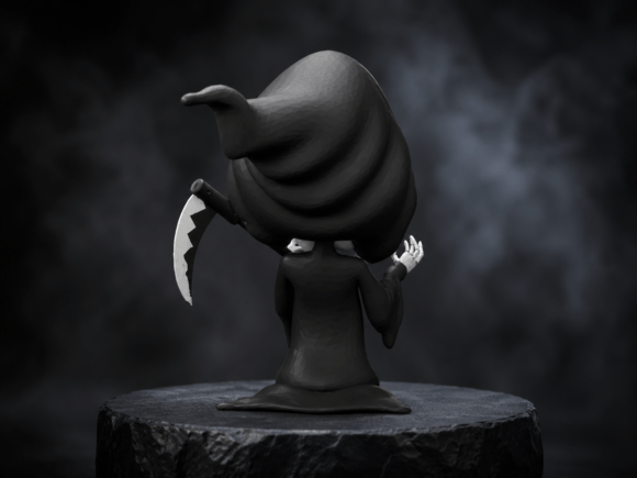 Chibi Grim Reaper Figure | 3D Printable STL for Resin & Filament - Image 3