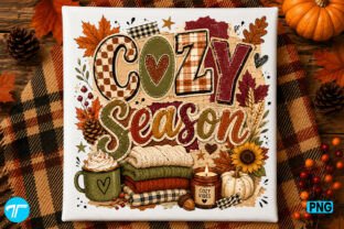 Cozy Season Y2K Fall Vibes Pumpkin Shirt Graphic by TeeBundle