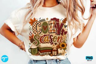 Cozy Season Y2K Fall Vibes Pumpkin Shirt Graphic by TeeBundle
