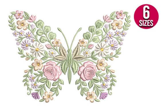 Elegant Floral Butterfly