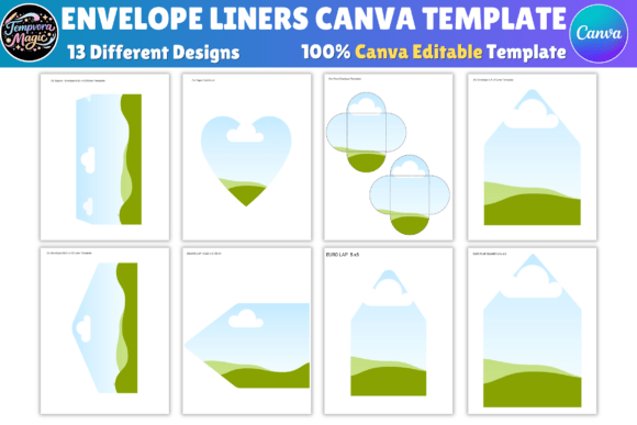 Envelope Liners Canva Template