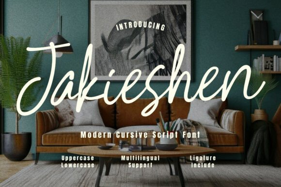 Jakieshen Font - Lettering Fonts Aesthetic