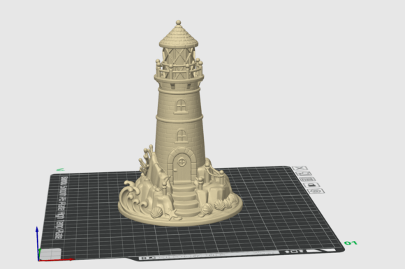 Coastal Lighthouse Decor STL - Detailed Seaside 3D Print Model - Image 4