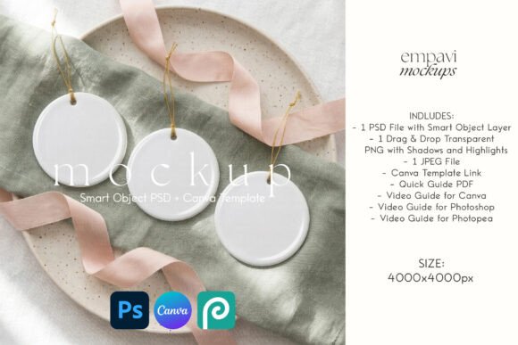 Ornament Mockup Set of 3