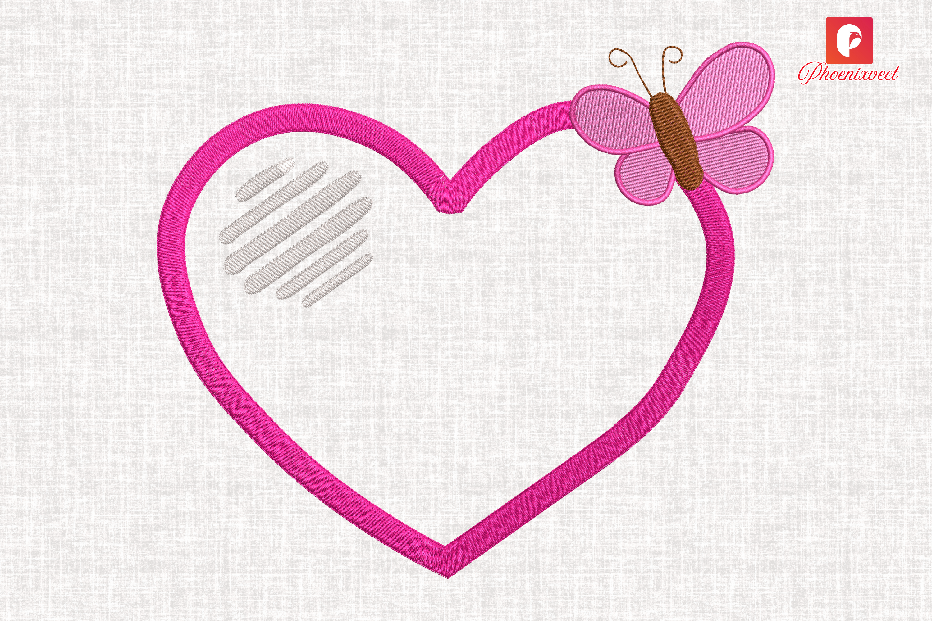 Pink Butterfly Heart Breast Cancer