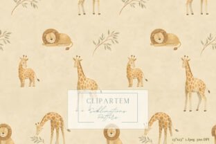 Safari Animals Nursery Repeat Pattern Graphic by clipArtem · Creative ...