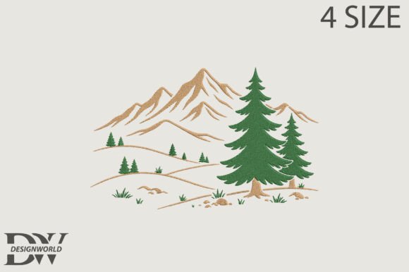 Scene Embroidery Design
