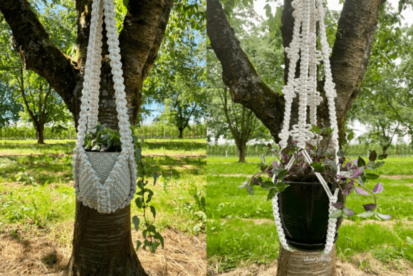 Set of 2 Macrame Plant Hangers Patterns