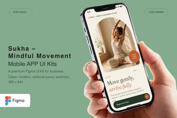Sukha - Mindful Movement App UI Kit