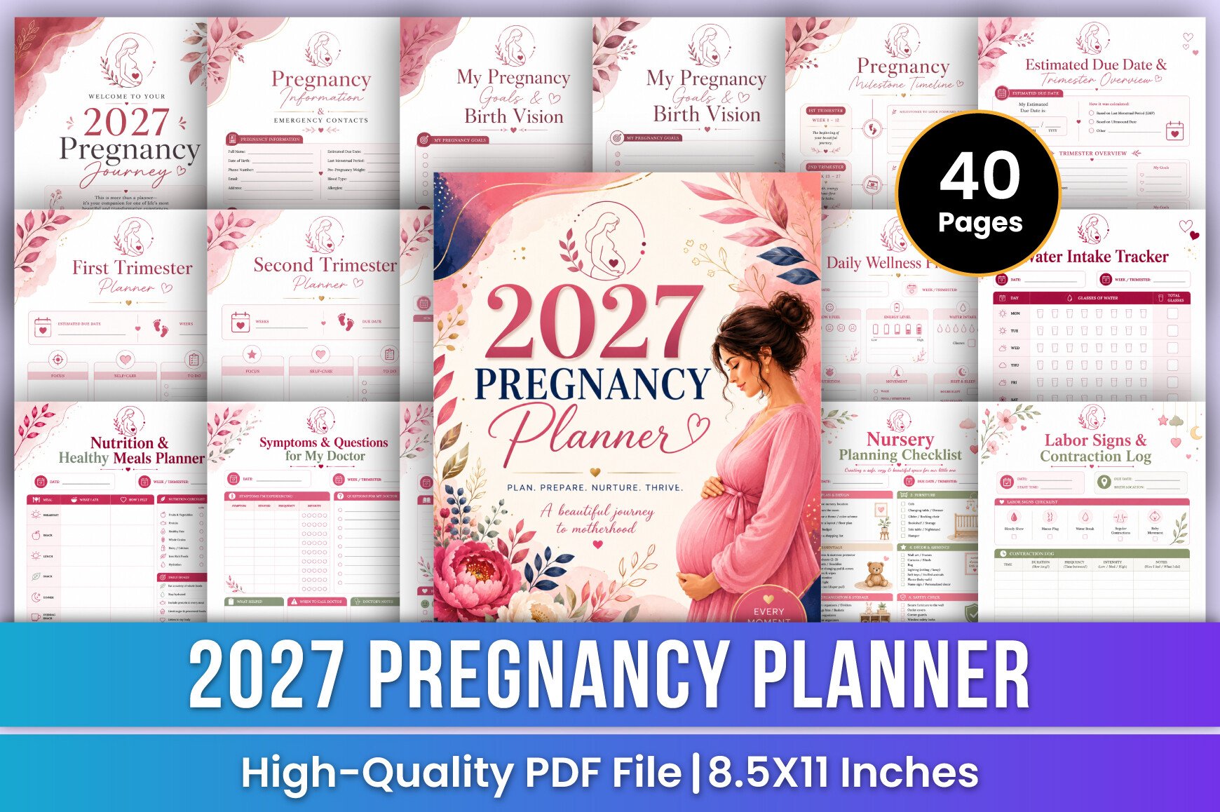 2027 Pregnancy Planner | New Mom