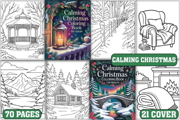 70 Calming Christmas Coloring Pages