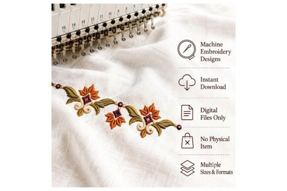 Autumn Floral Border