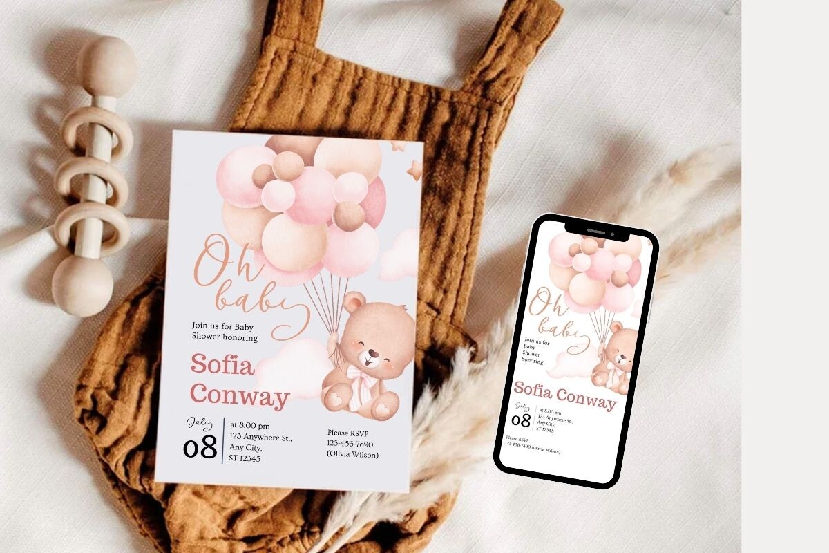 Baby Shower Invitation Template 16