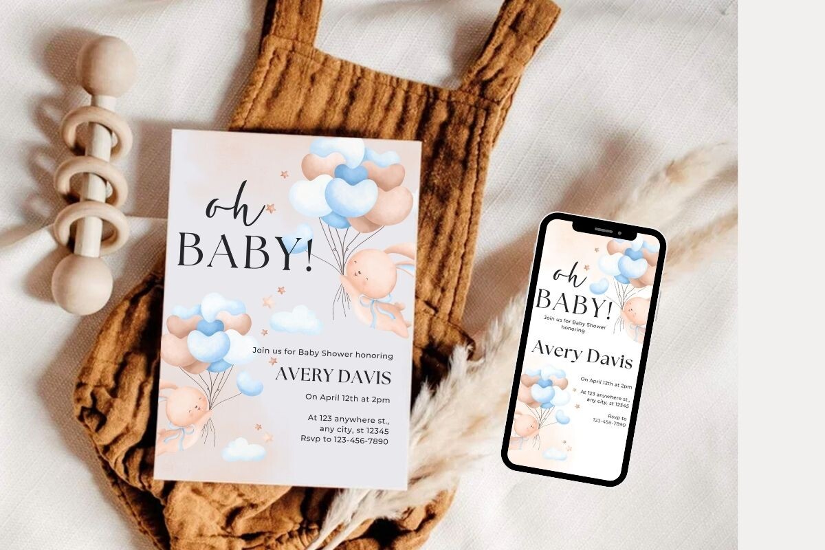 Baby Shower Invitation Template 4