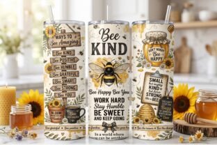 Bee Kind Tumbler Wrap PNG Graphic by Perfect Designs · Creative Fabrica