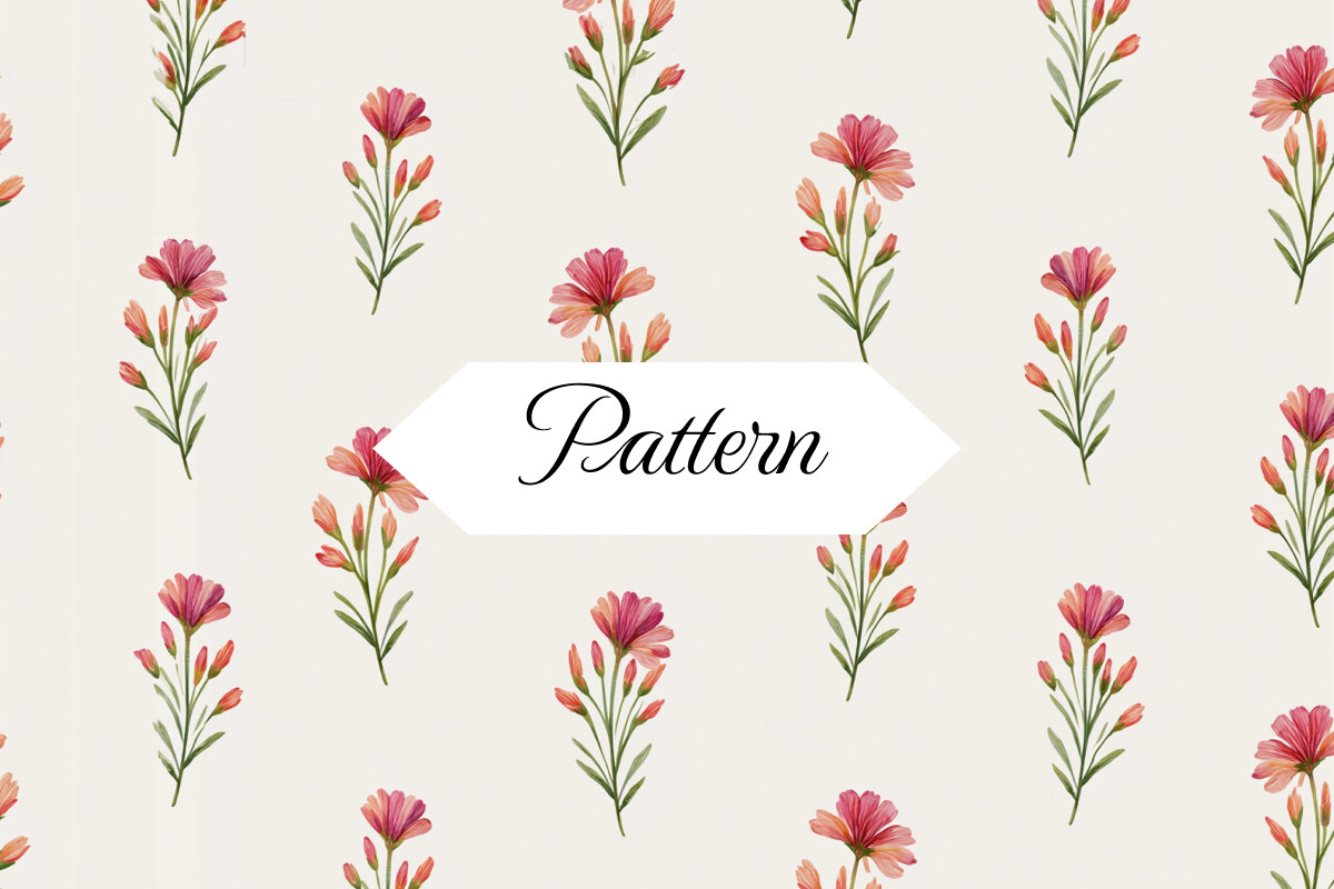 Blush Florals, Repeatatable Pattern PNG
