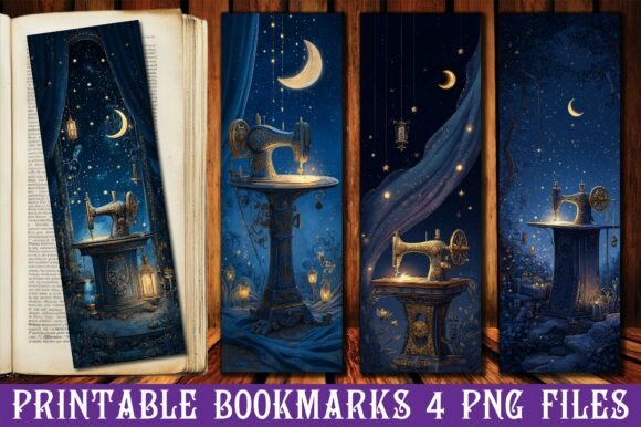 Celestial Magical Sewing Machine Bookmar