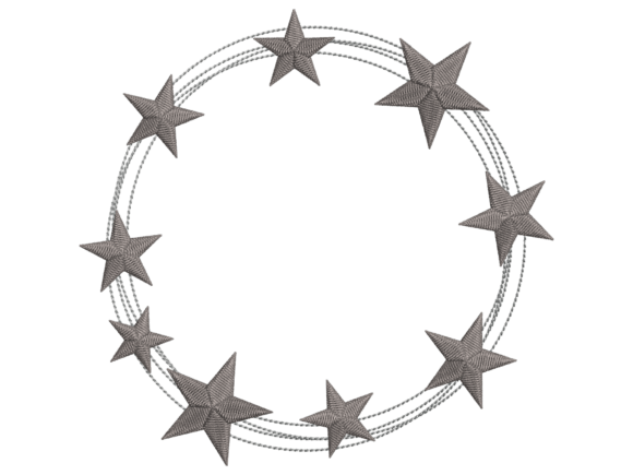 Celestial Star Circle Embroidery Frame