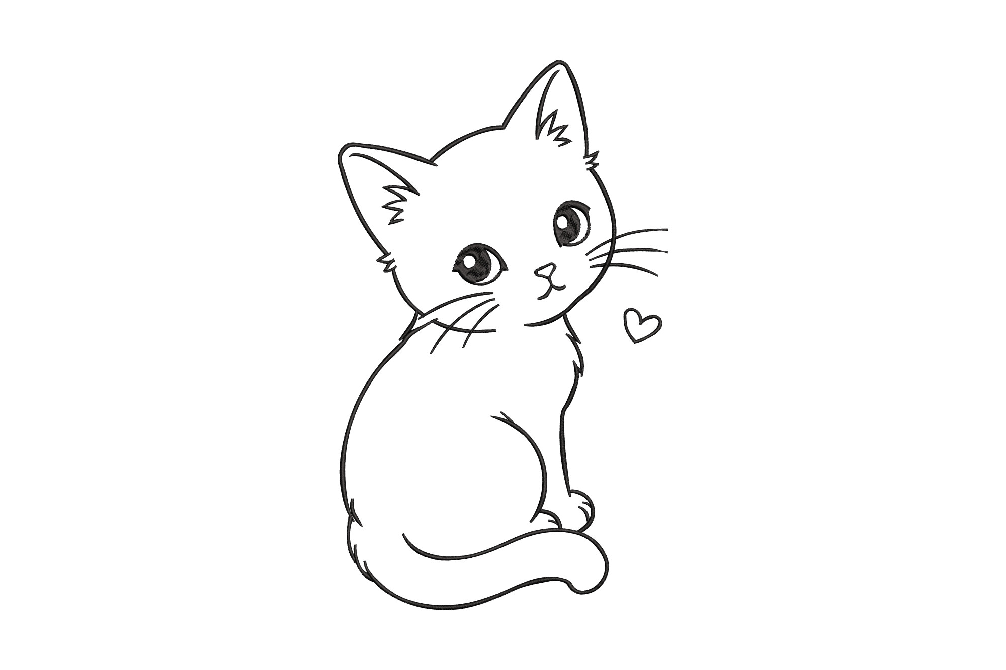 Cute Cat Heart