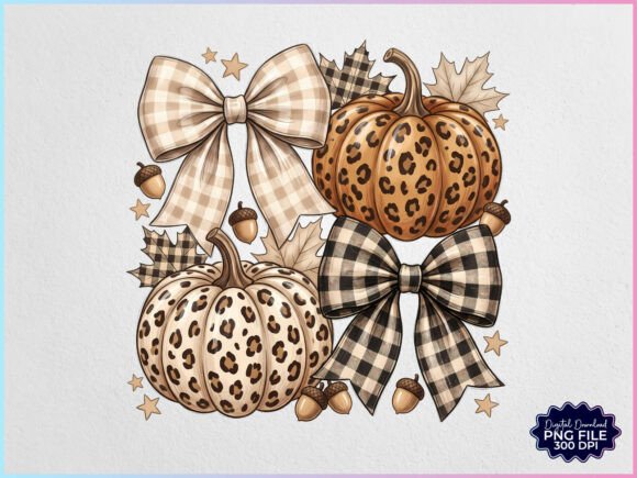 Fall Pumpkin Coquette PNG