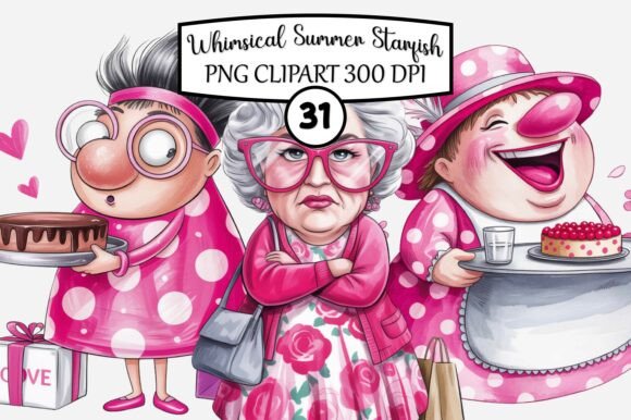 Funny Old Lady Clipart