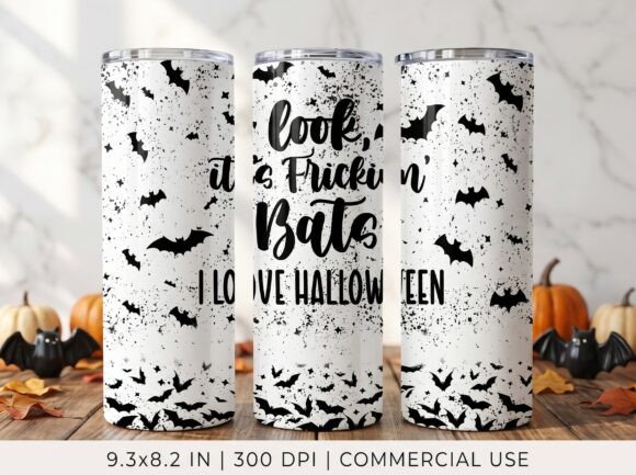 Halloween Bat Tumbler Wrap PNG
