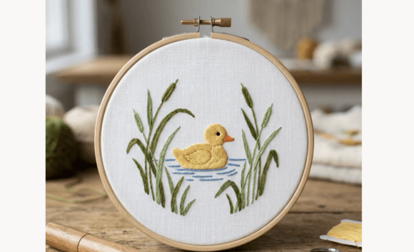 Little Duck Embroidery Pattern