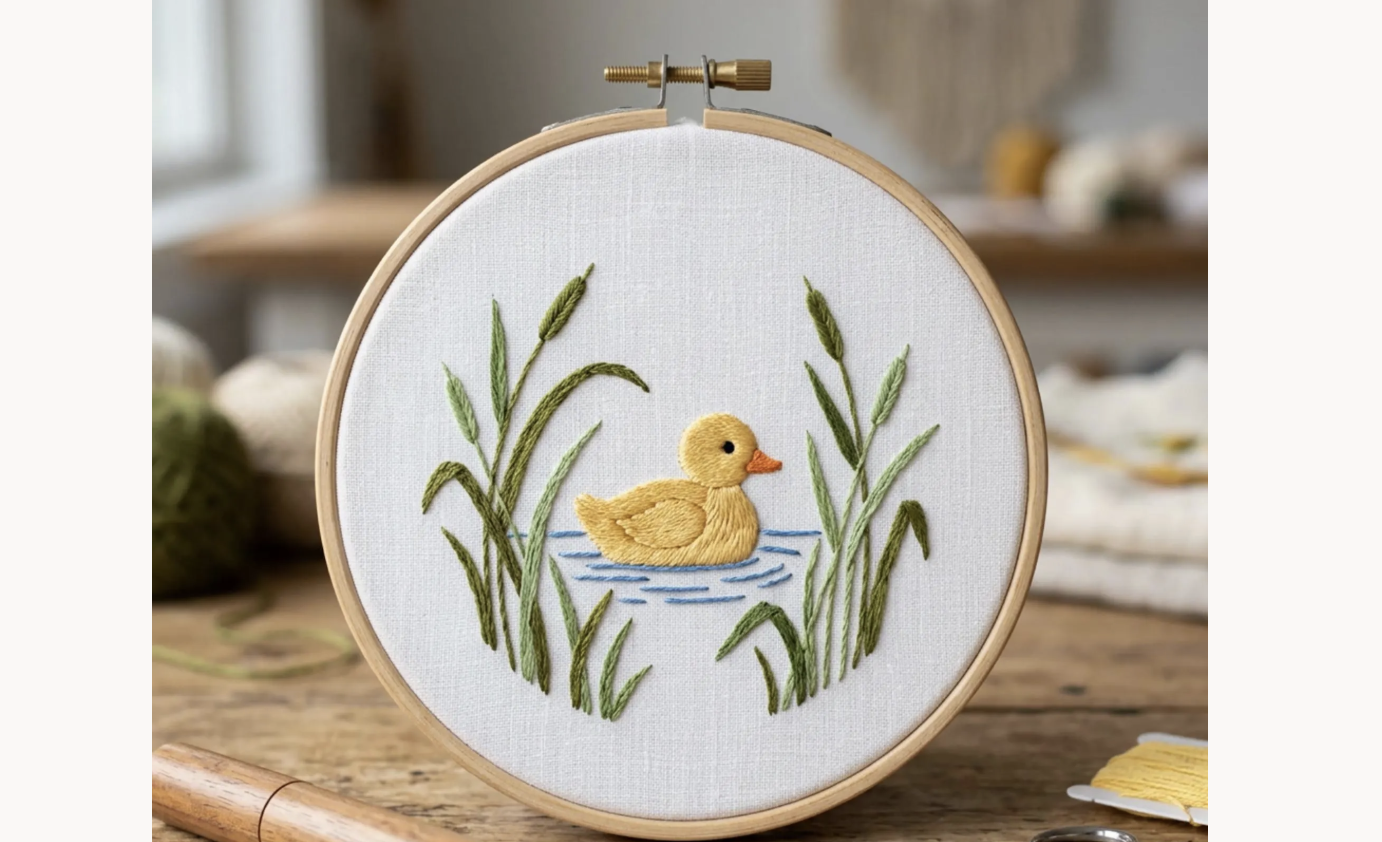 Little Duck Embroidery Pattern