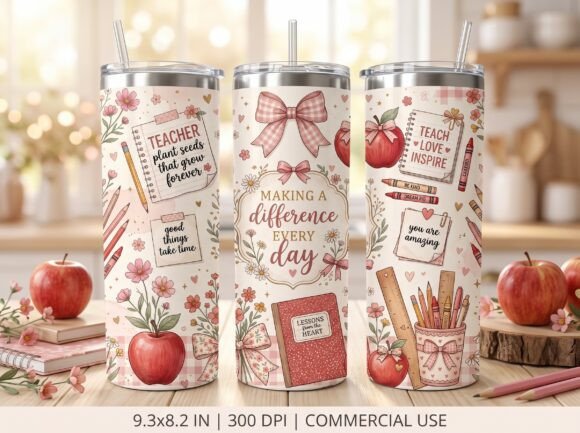 Making a Every Day Teacher Tumbler Wrap