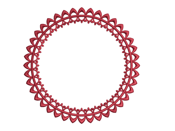 Scalloped Oval Lace Embroidery Frame