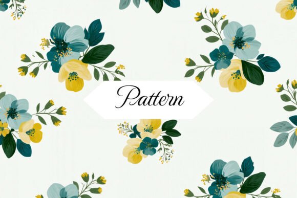 Scattered Yellow Blossom Pattern