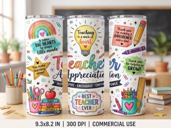 Teacher Appreciation Tumbler Wrap