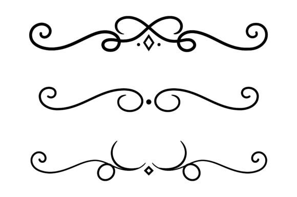 Vintage Calligraphy Divider Bundle