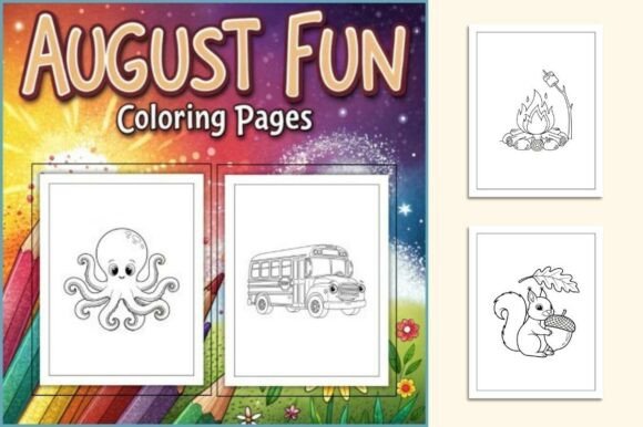 August Fun Coloring Pages