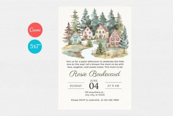 Baby Shower Invitation Template 107