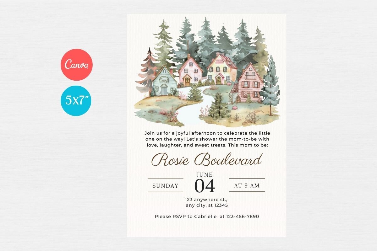Baby Shower Invitation Template 107