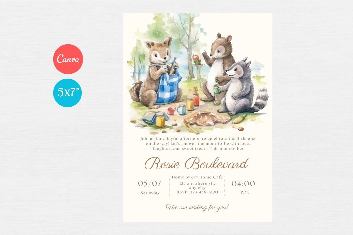 Baby Shower Invitation Template 127