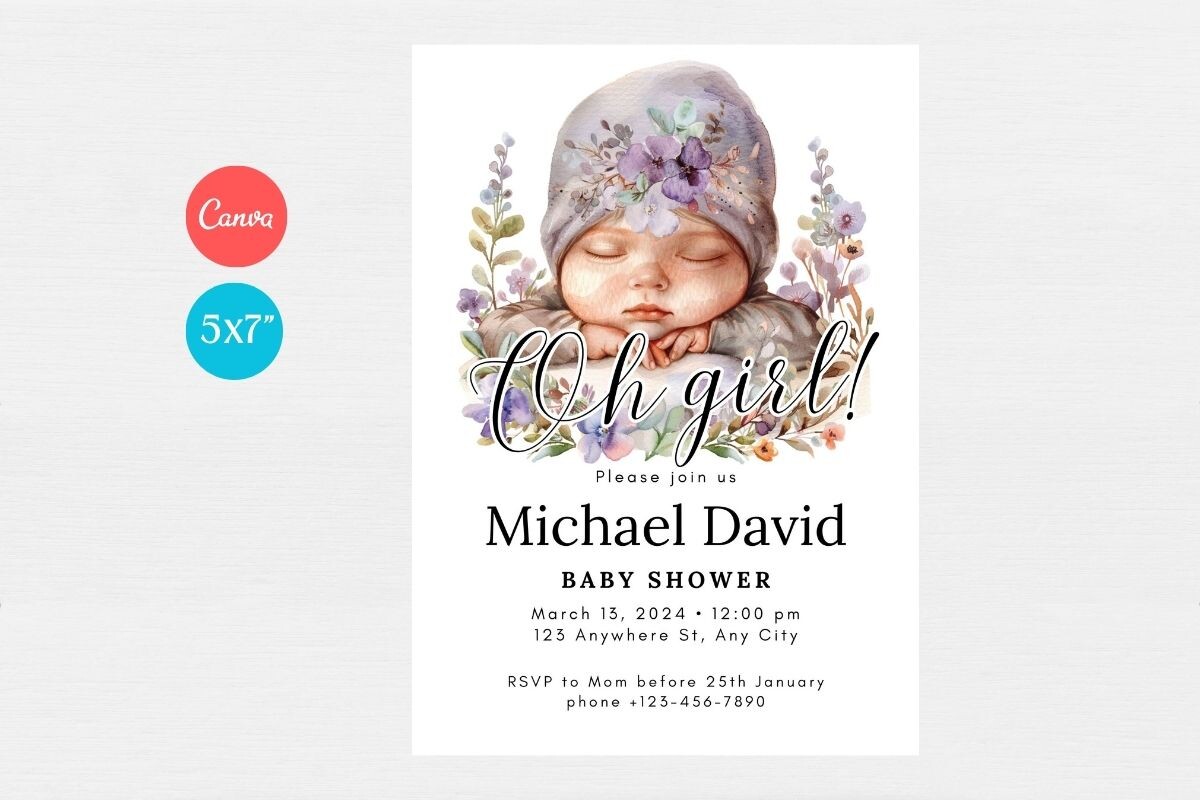 Baby Shower Invitation Template 165