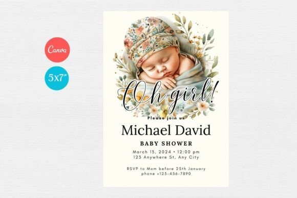 Baby Shower Invitation Template 166
