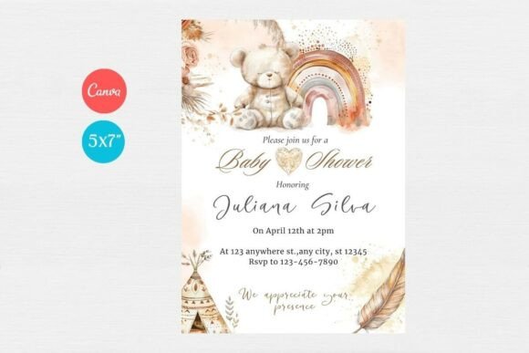 Baby Shower Invitation Template 188