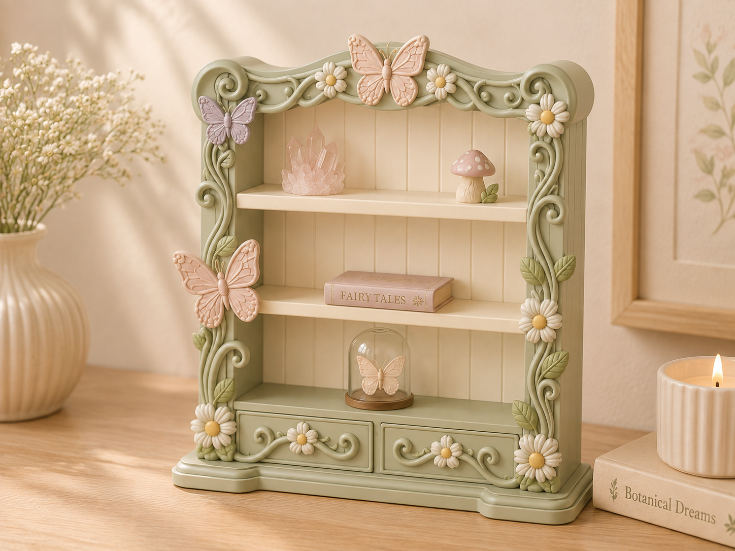 Fairy Butterfly Shelf STL | Enchanted 3D Print Organizer - Image 5