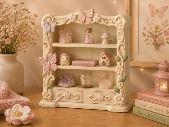 Fairy Butterfly Shelf STL | Enchanted 3D Print Organizer - Image 3